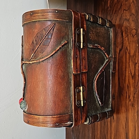 3 vintage wooden boxes with metal hinges and latch closures trinket storage - Picture 6 of 16